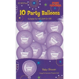 10 Party Balloonns, Baby shower Balloons 10