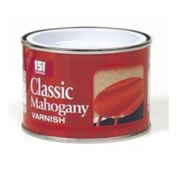 Tin Of Classic Mahogany varnish, 180ml, home DIY wood protector