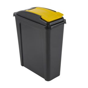 Yellow 25L Recycling Bin