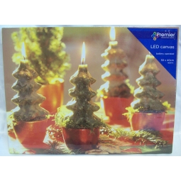 LED Canvas Tree Candles