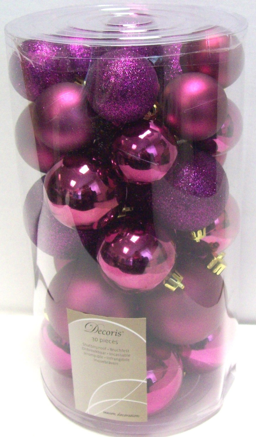 purple tree decorations uk