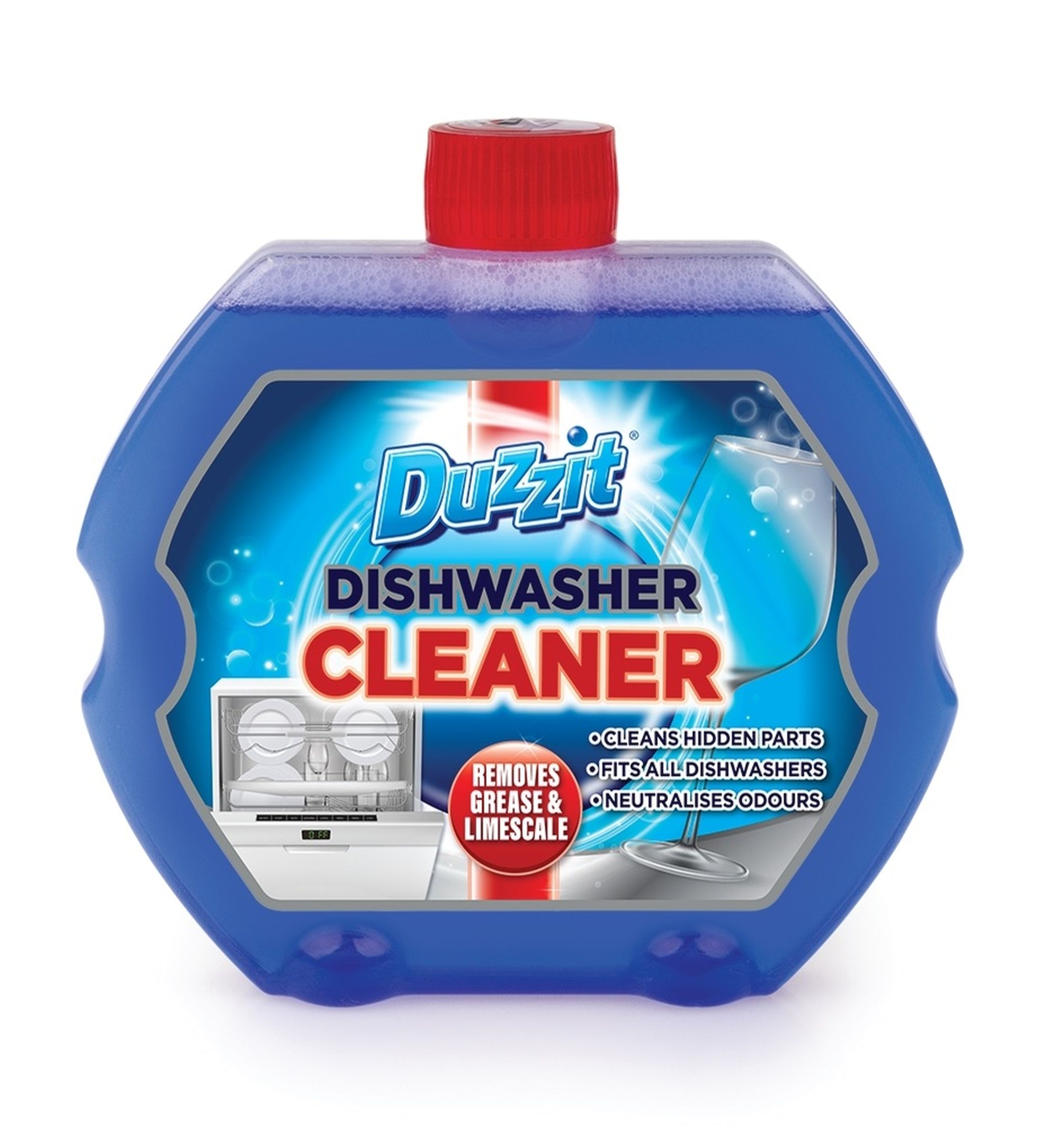 Duzzit Dishwasher Cleaner Limescale & Grease Remover Odour Neutraliser