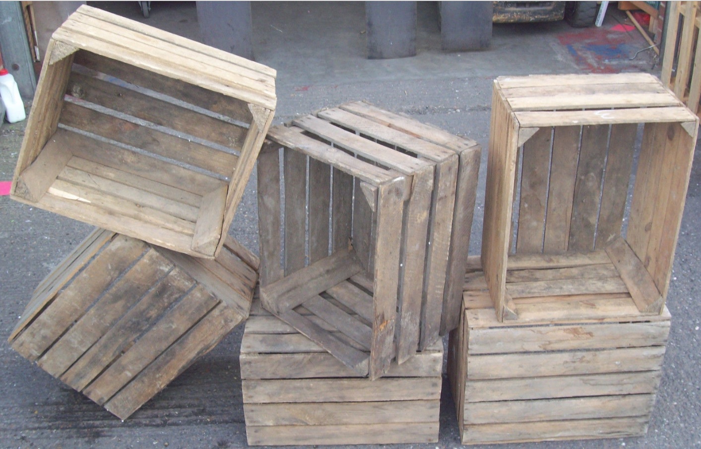 buy used apple crates