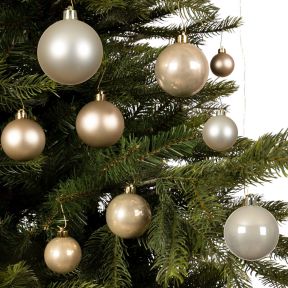 30 Pearl Gold Baubles