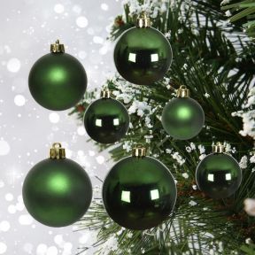 30 Pine Green Baubles