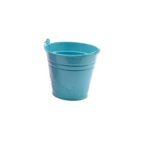 Bright Blue Metal Bucket