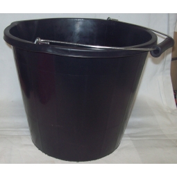 Plastic 3 Gallon Builders Cleaning Portable Storage Bucket