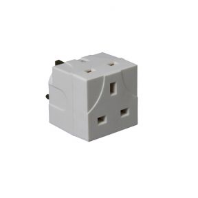 2 Way 3 Pin Plug Adaptor