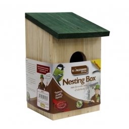 Traditional Garden Shed Wooden Wild Bird Nesting Birdhouse Box Robin Bluetit