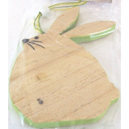Green Easter Bunny Decoration Hanging Wooden Easter Bunny Plaque