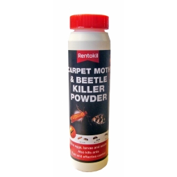 Rentokil Carpet Moth & Beetle Ant Killer Powder Kills Eggs Larvae Pests 150g