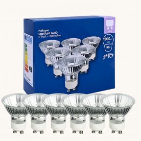 6 GU10 Halogen Bulbs