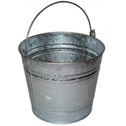 10 Litre Galvanised Metal Bucket
