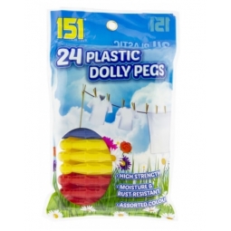 24 Plastic Dolly Pegs