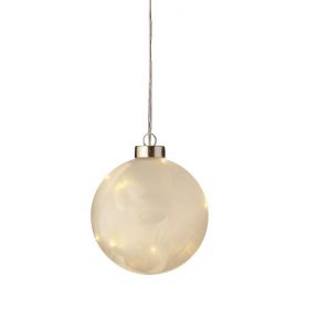 Frosted Bauble Light 10cm