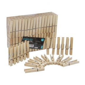 102 Wooden Clothes Pegs