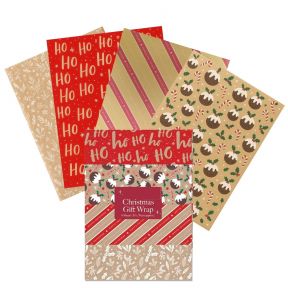 8 Sheet Kraft Flat Wrap