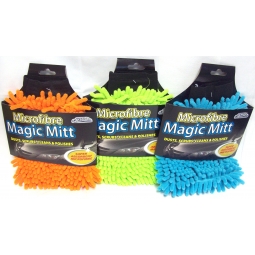 Microfibre Magic Mitt Car Wash Cleaning Glove Dusts Scrubs Polishes Super Absorb