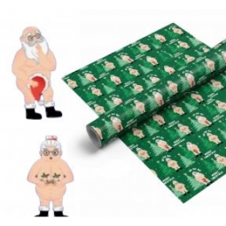 Green Rude Santa Wrap