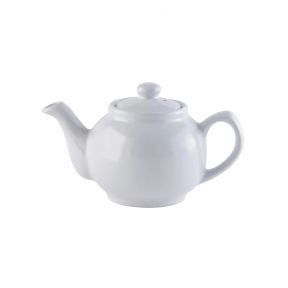 White 2 Cup Teapot