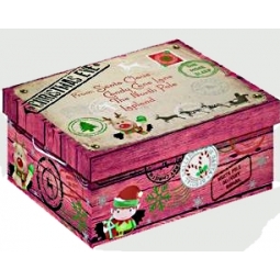 Small North Pole Christmas Eve Shoe Gift Pj Box Delivery 28.5cm x 19cm x 12cm