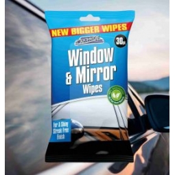 Window & Mirror Wipes 30pk