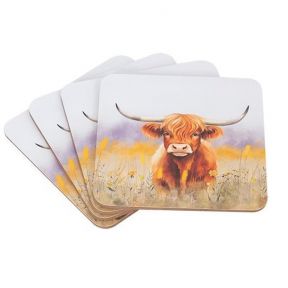 Highland Cow Coasters
