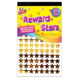 Artbox Teacher Reward Stars Over 600 Stickers Gold Silver Bronze Coloured Stars