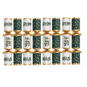 8 Premium Mistletoe Crackers