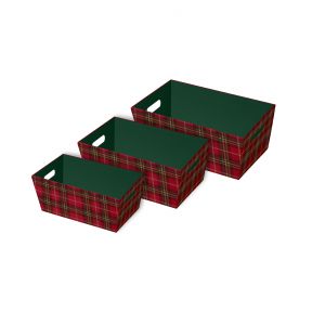 Tartan Hamper Baskets