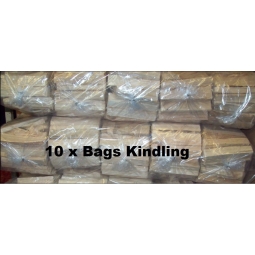 10 x Bags Of Kindling Fire Wood